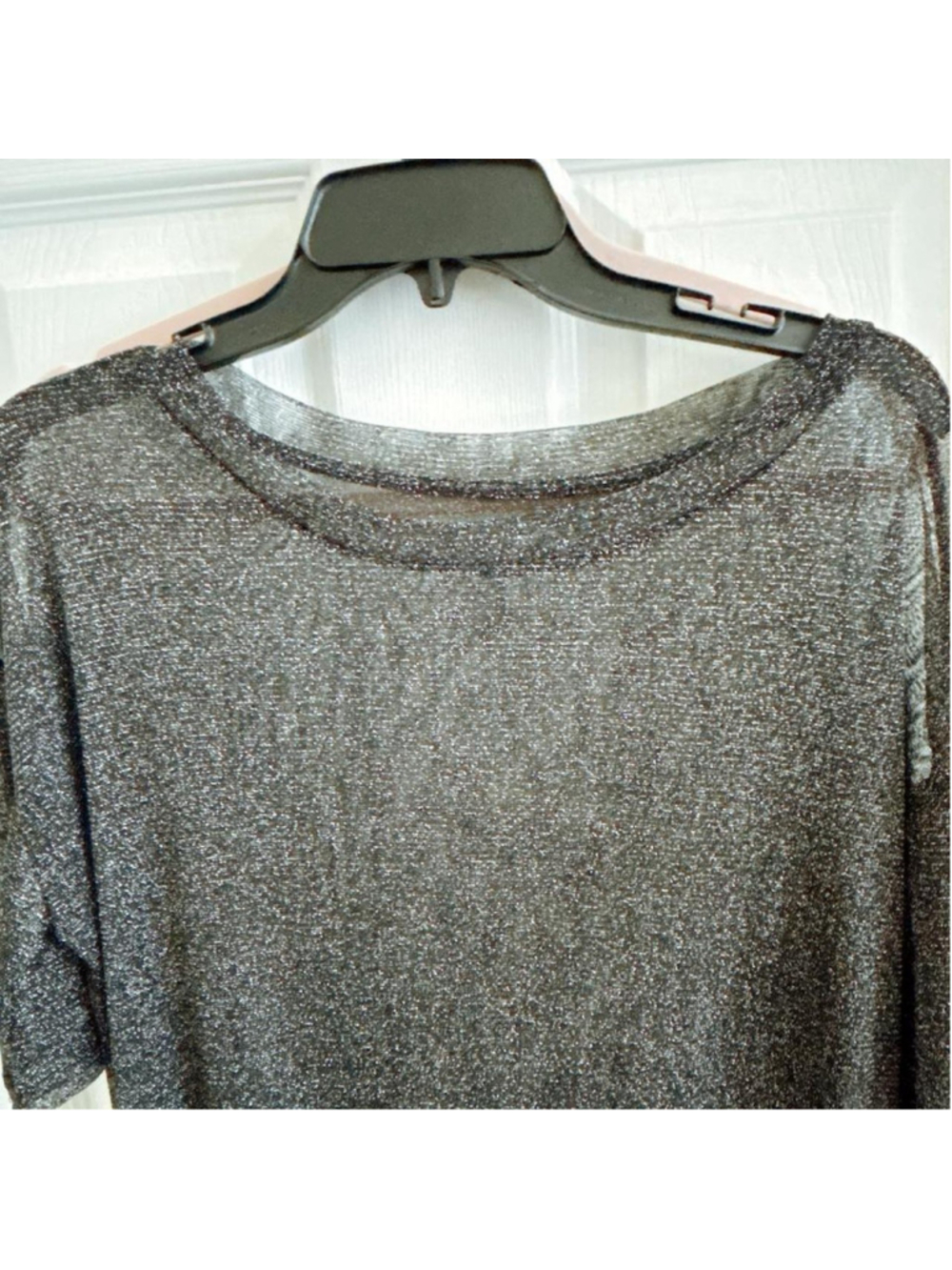 Y2K Sheer Retro Glitter Mesh Indie Sleaze Rave Party Clubbing Top Size Small - Picture 5 of 6
